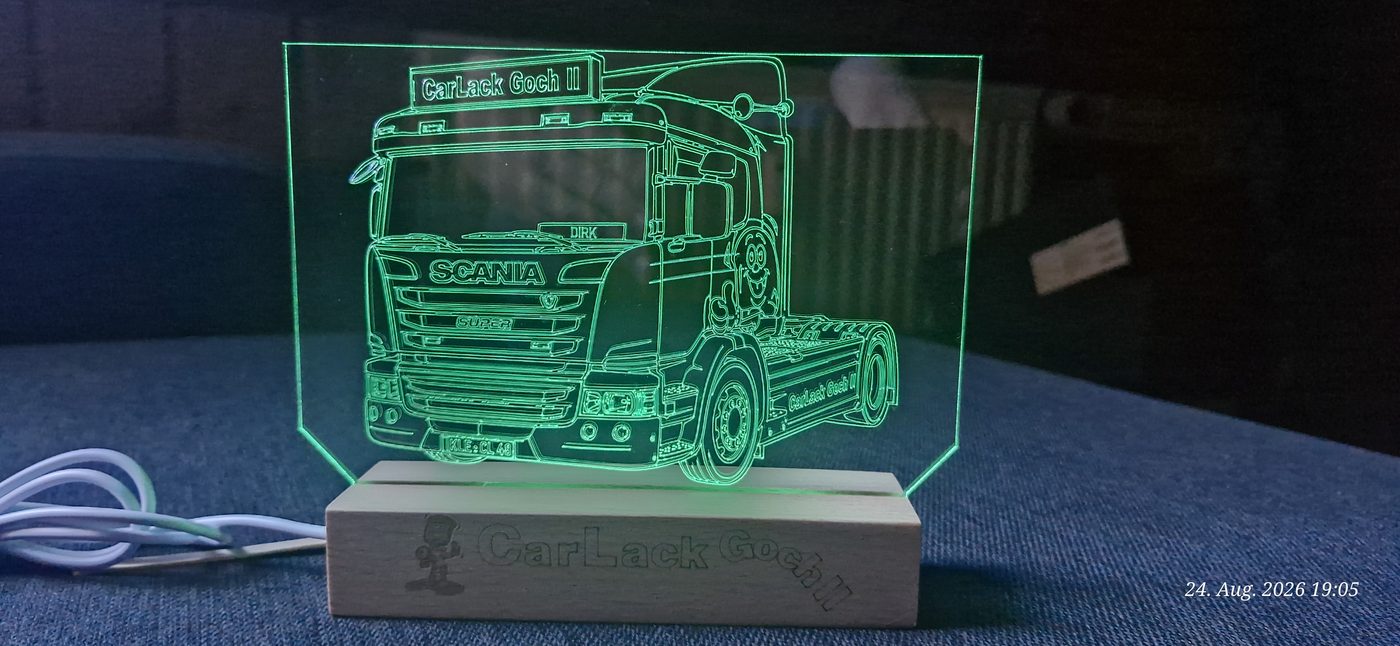 Fotogravur Fahrzeug auf Acrylglas – Beispiel 2